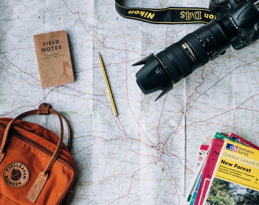 Mapa e itinerario de viaje